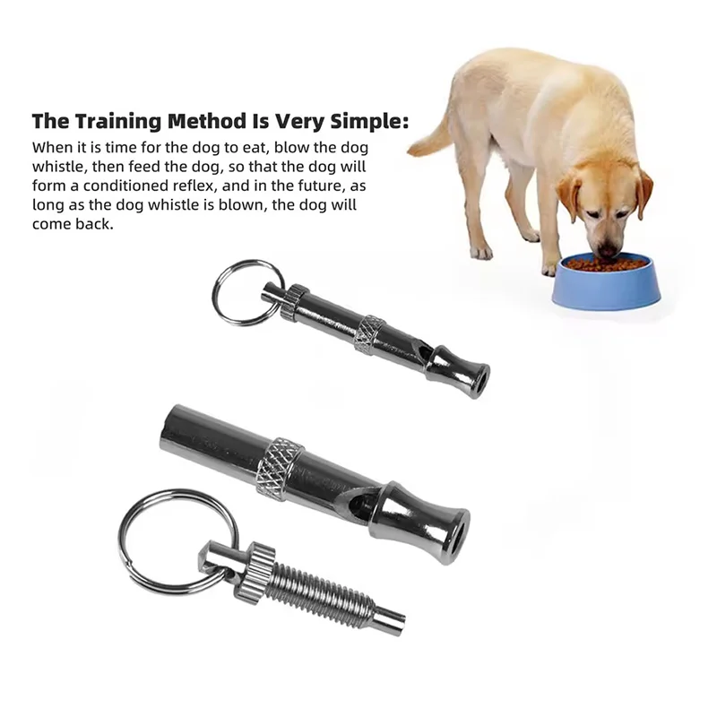Ultraschall-Hundetrainingspfeife zur Bellstopp-Gerät, leise Trainingsflöte, Welpen-Schlüsselanhänger, Kontrollwerkzeug, Haustierzubehör – Detail 4