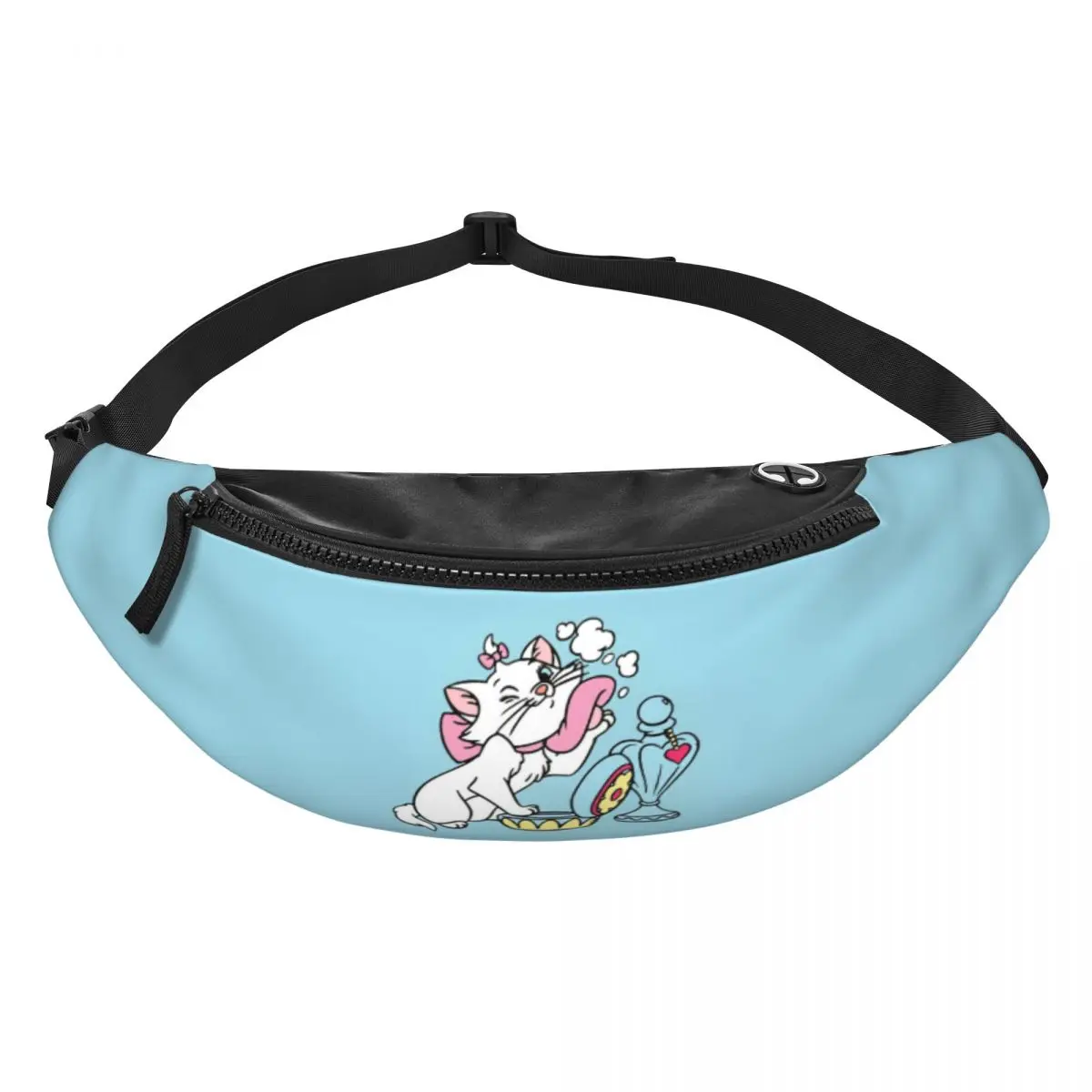 

Custom M-Marie Cat Cartoon Fanny Bag Crossbody Waist Pack Women Men Running Phone Money Pouch