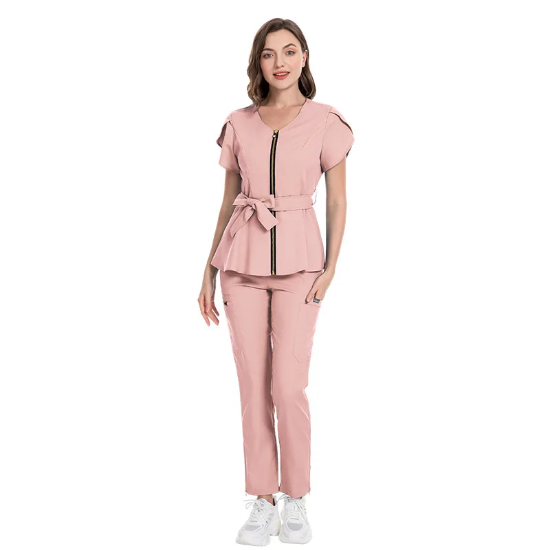 

Woman Scrubs Medical Uniforms Hospital Surgical Suits For Women Dental Clinic Beauty Salon Workwear Clothes Nurse Scrub Sets