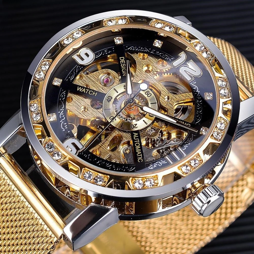 Reloj Mecánico para Hombre, de - Stainless Mesh Band reseña y precio