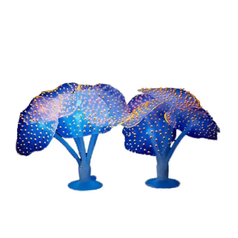 

10pcs Factory Direct Eco-Friendly Modern Orange Plastic Simulation Coral Living Room Aquarium Fish Tank Accessory 500ml Irregula