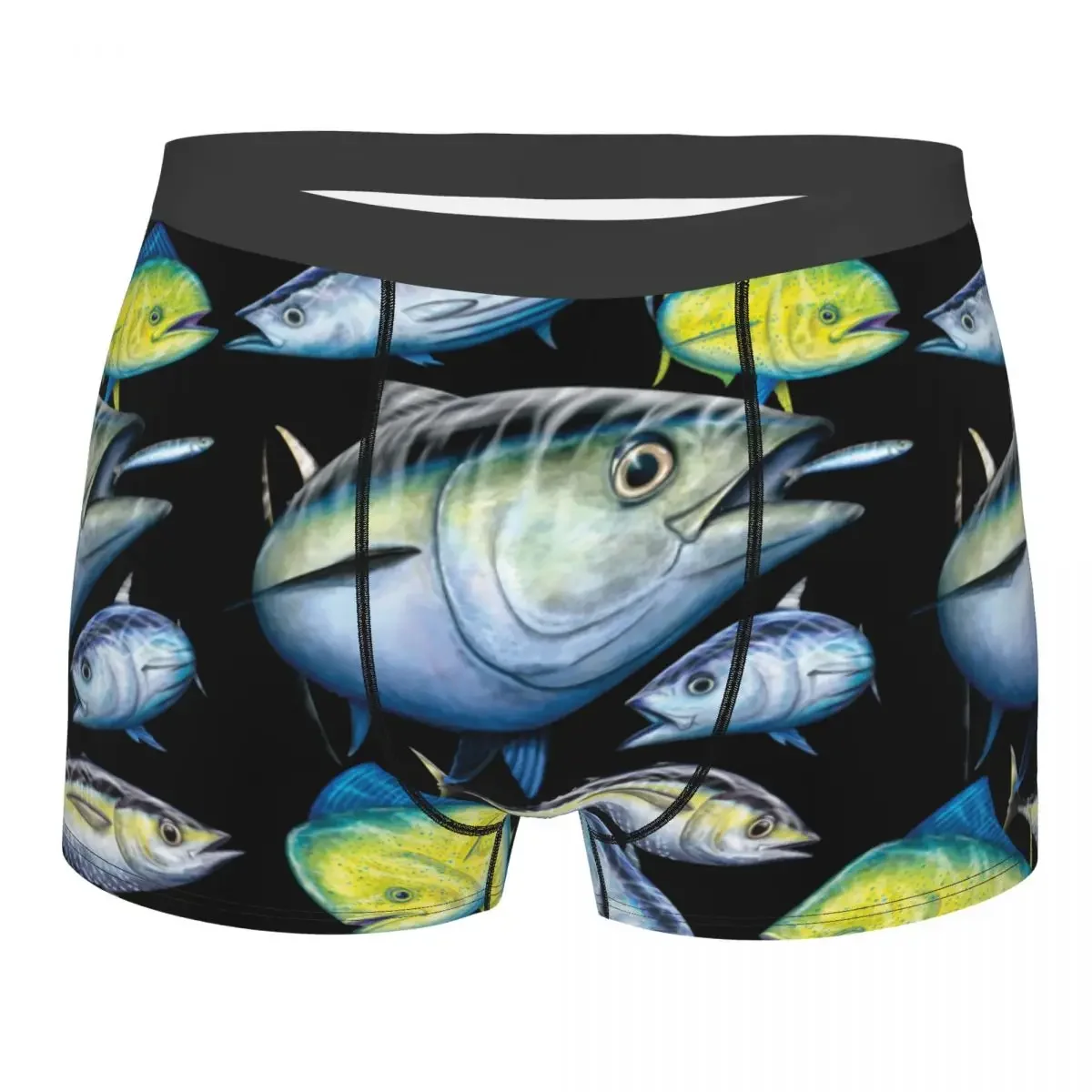 Ropa interior de atún y Mahi para hombre, bóxer de pesca de Gamefish DE ARTE marino, bragas suaves y sexys