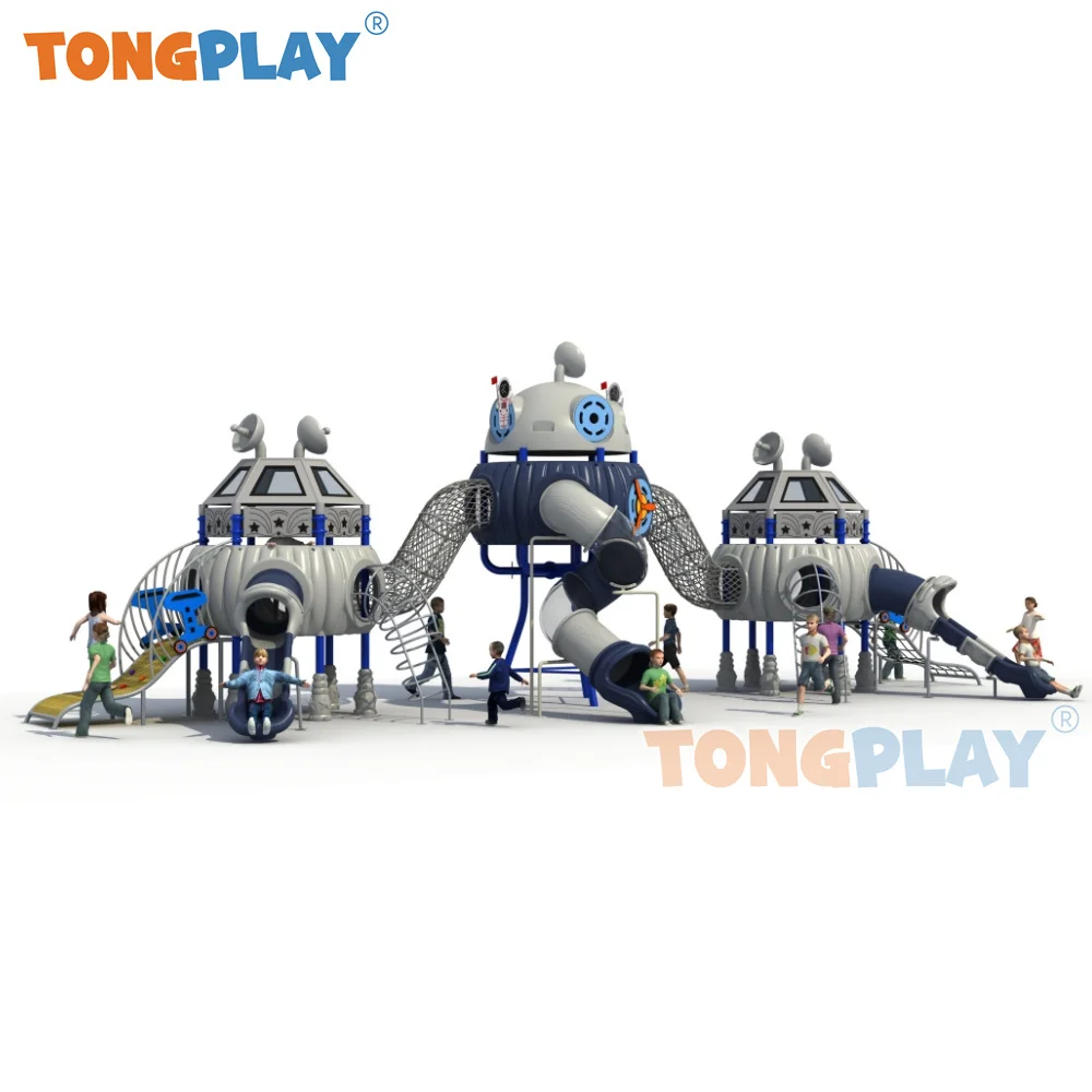 Tong Play-Feliz Escalada Praia Playground para Crianças, Grande Série Base, Equipamento de Slide para Crianças, Parque Exterior, Venda quente, Novo, Hot Sale