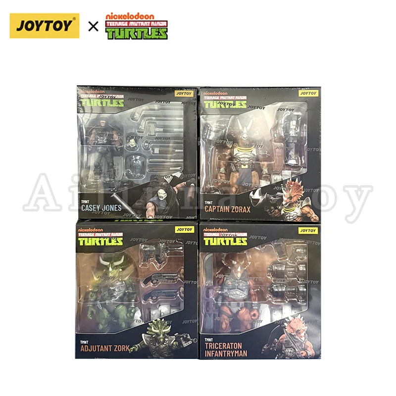 JOYTOY 1/18 Action Figure เต่ากัปตัน Zorax Adjutant Zork Triceraton Infantryman Casey อะนิเมะของเล่น