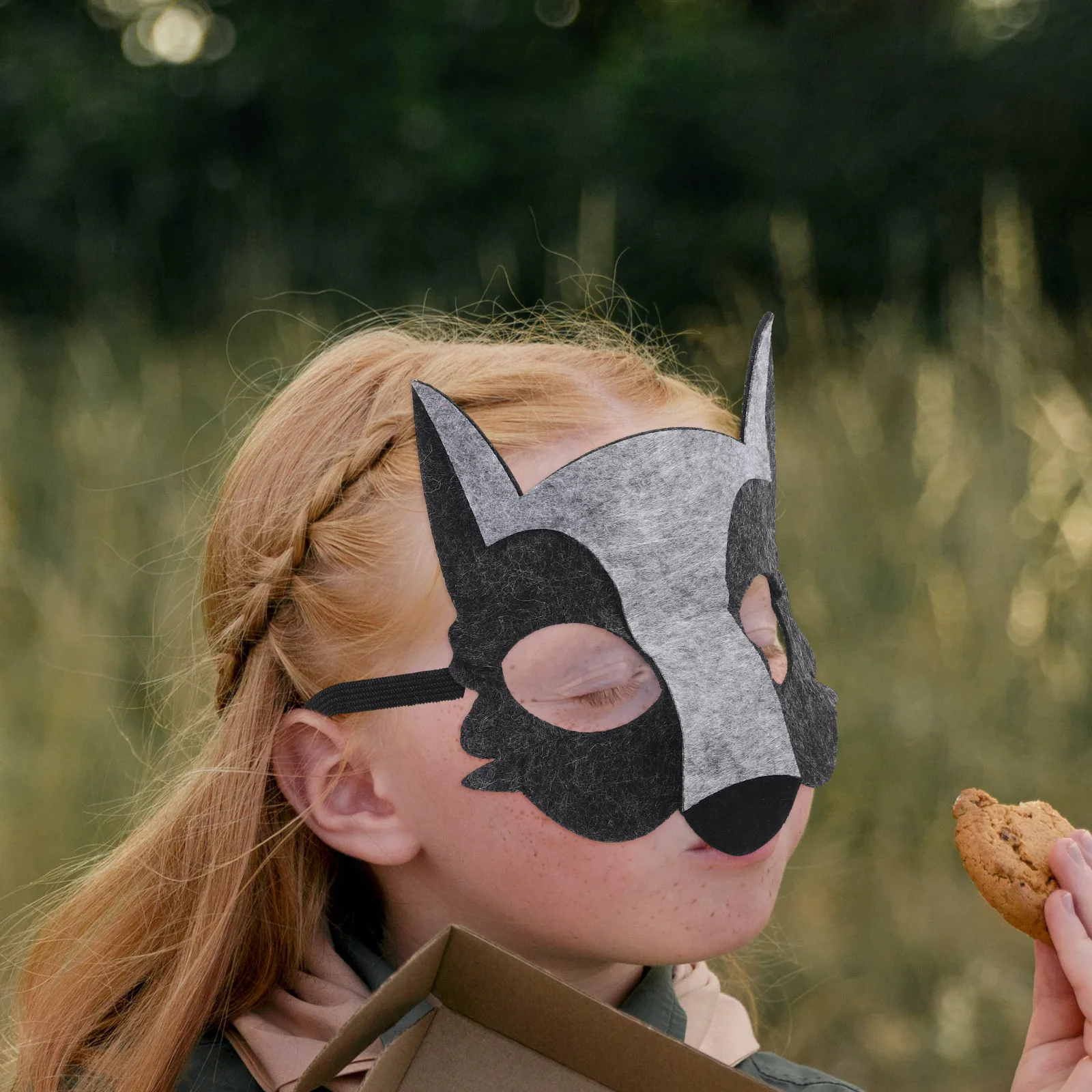 

2 Pcs Animal Mask Comfortable Funny Party Performance Cosplay Dressing up Decorative Non-woven Fabric Cartoon