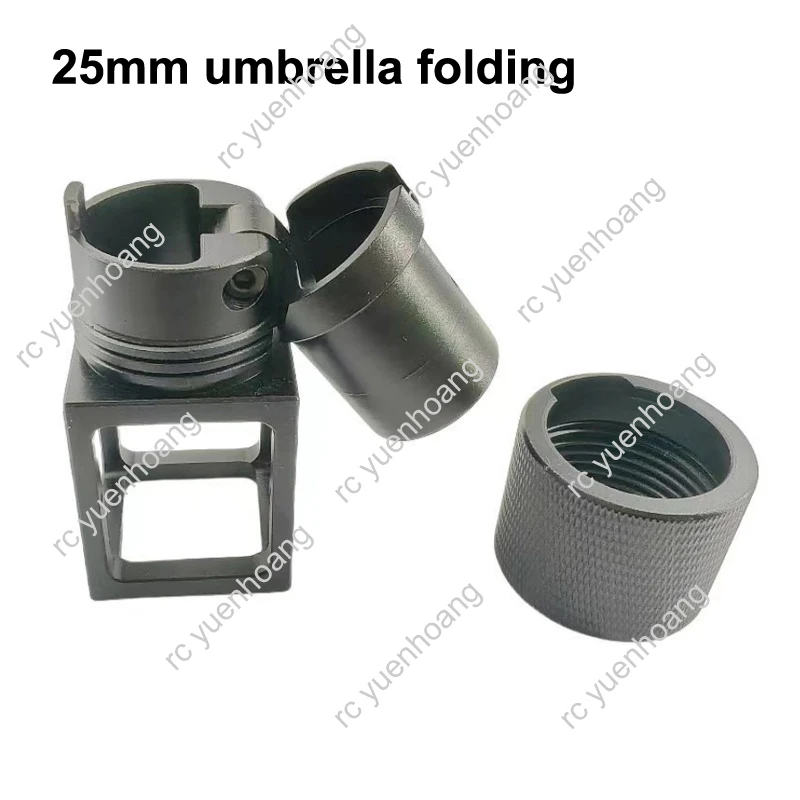 1PCS 25mm/30mm/40mm Aluminum Folding Arm Carbon Tube Clip Pipe Clamp Fixture Joint Connector for Plant Agriculture UAV Drone