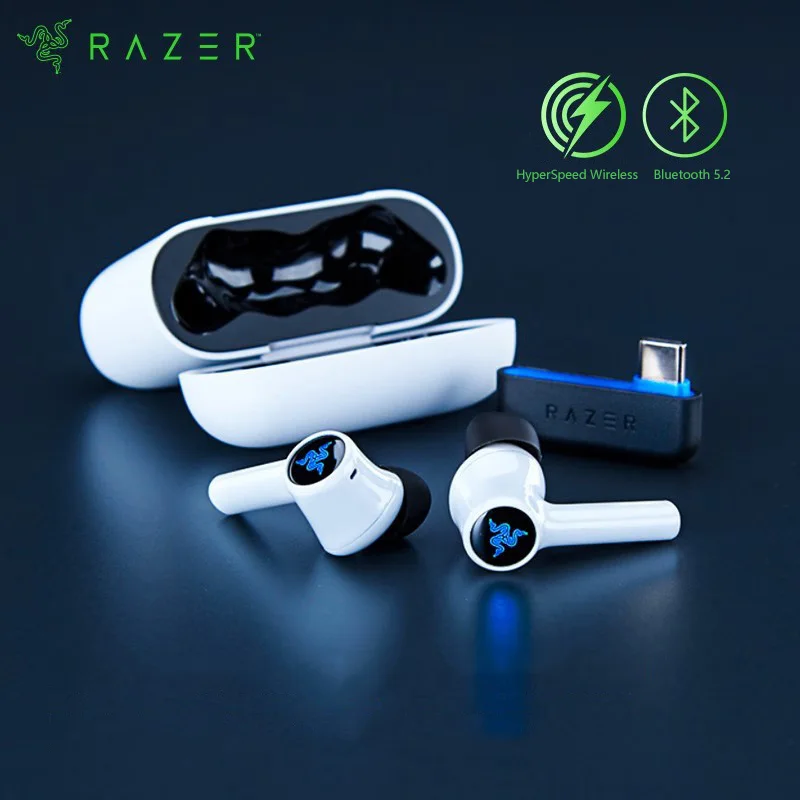 Razer Hammerhead HyperSpeed Wireless Multi-Platform Gaming Earbuds, Playstation 5, PS5, PC, Mobile