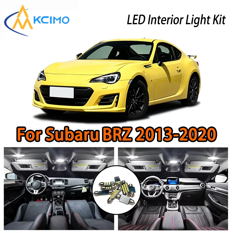 

For Subaru BRZ 2013-2020, White Ice Blue Lights Kit Easy Install Car Atmosphere LED Interior