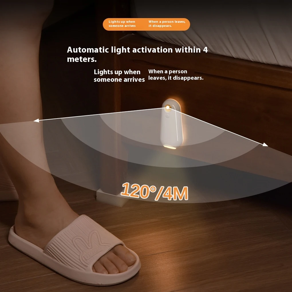 قابلة لإعادة الشحن مع مستشعر جسم الإنسان التلقائي الملون، مقاومة للماء وسهلة الاستخدام، للأولاد والبنات #3