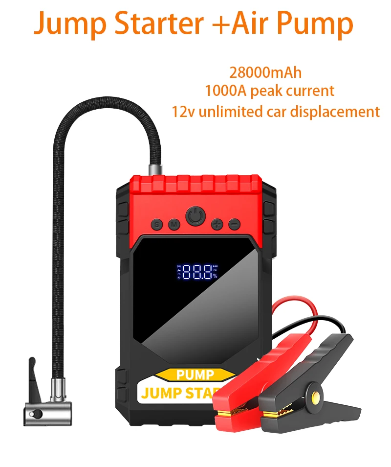 

4000A Car Emergency Power Outdoor Multifunctional Jump Starter and Air Pump