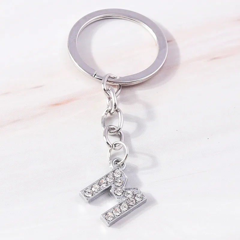 Aihua Minimalistischer Anfangsname, 26 Buchstaben, Anhänger, Schlüsselanhänger, Kristall, A-Z, Alphabet, Schlüsselanhänger für Damen und Herren, Geburtstag, Schmuck, Geschenke – Detail 10