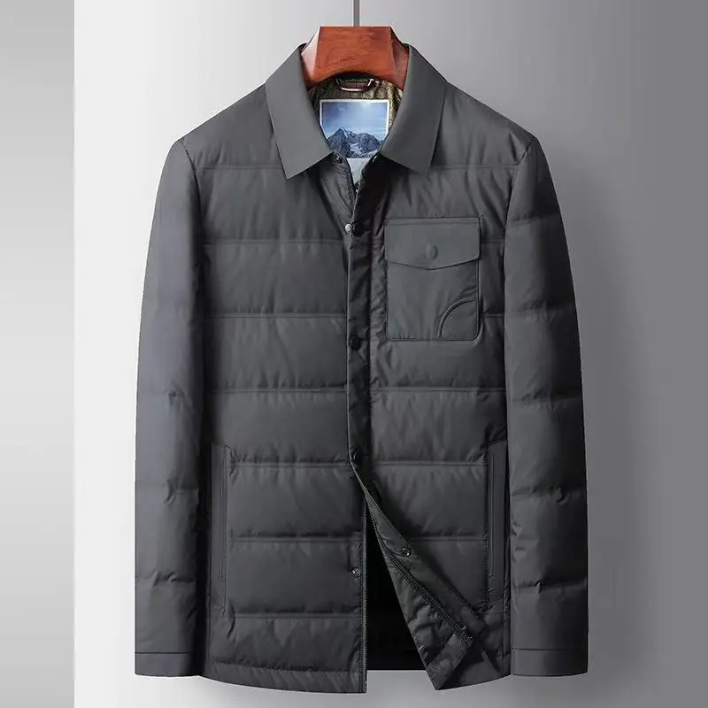 سترة رجالية جديدة لخريف وشتاء 2025، إصدار خفيف الوزن، محتوى Goose Down 90% للأعمال والترفيه #3