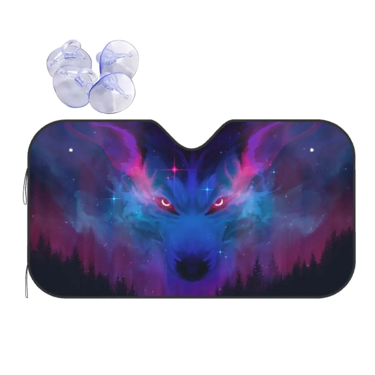 

Wolf Windshield Sunsha Awesome Car Front Window Visor 70x130cm Car Window Windscreen Cover Accessories Covers
