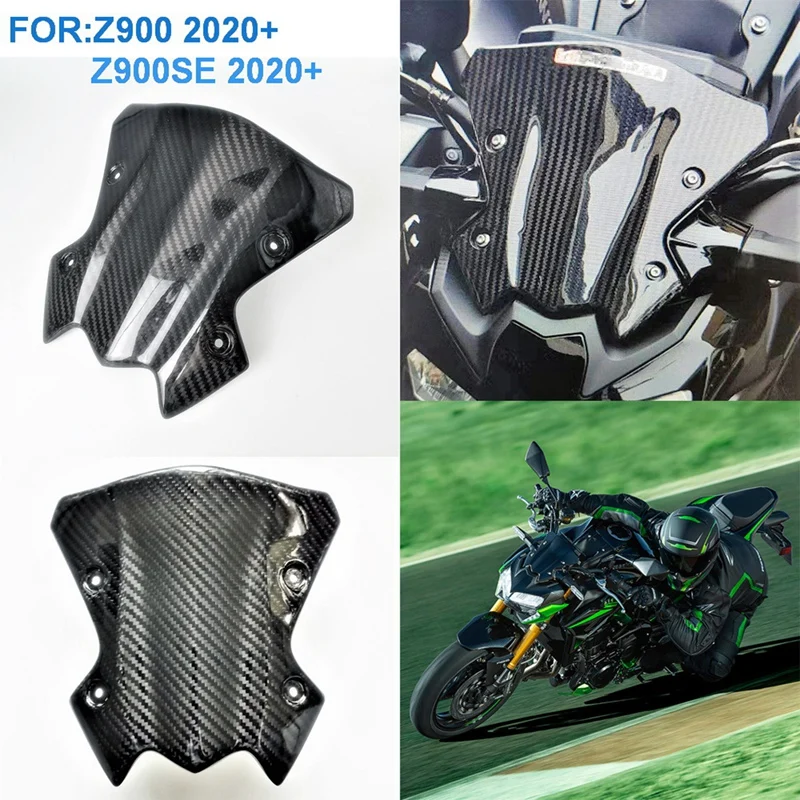 

Лобовое стекло из углеродного волокна для мотоцикла Kawasaki Z900 Z900SE 2020 2021 2022