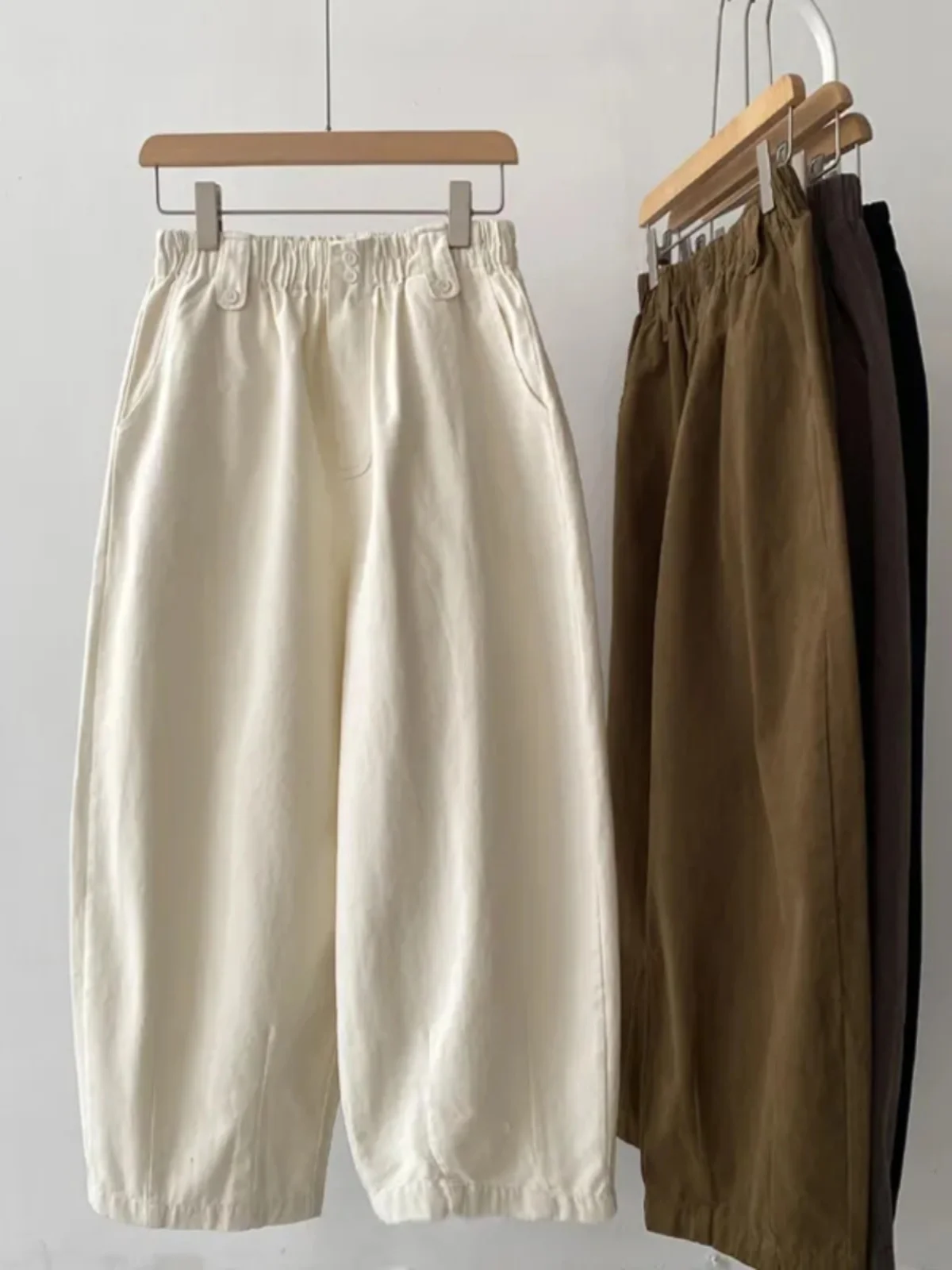 

plus Size Wide Leg Pants High Waist Concealing Mea Cabbage Sle Women's Loose Comfortable Slimming Autumn Faionable