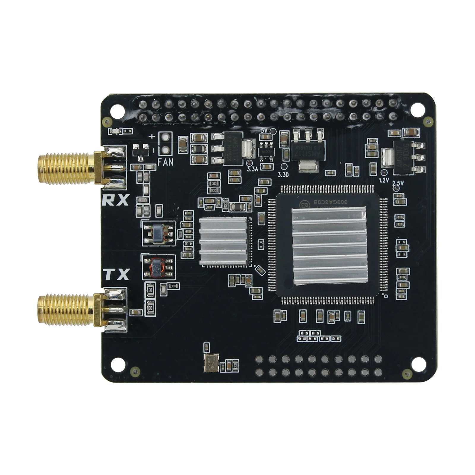 Radio-berry V2.0 SDR Radio Card AD9866+10CL016 Software Defined Radio Module DIY for Raspberry Pi 4B in stock