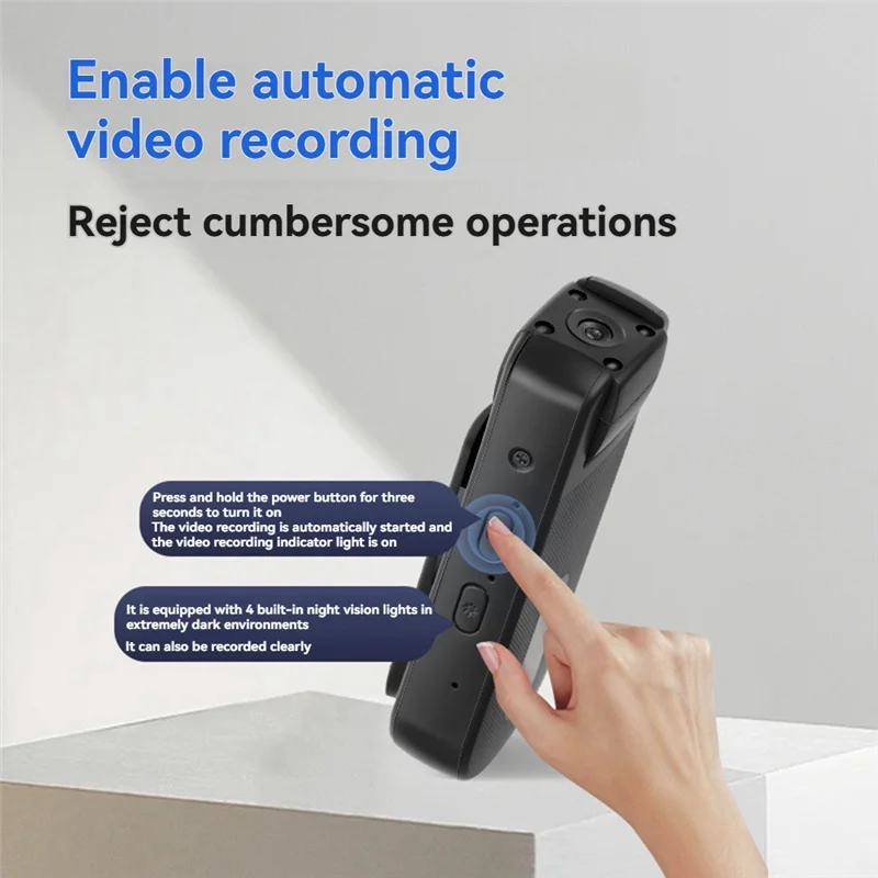 FFYY-HD 1080P Body Camera With Night Vision Wifi And 180 Degree Rotatable Lens Security Wearable Cam For Outdoor Activities