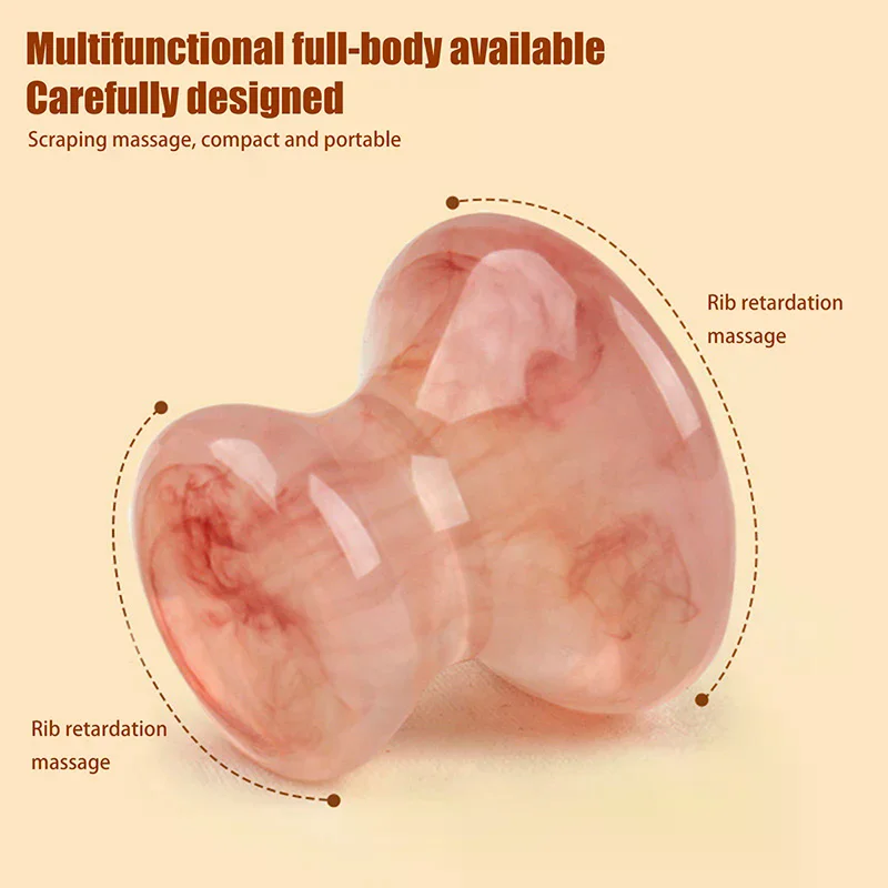 1PCS Natural Resin Mushroom Shape Massager Facial Roller Beauty Massage Eye Neck Care Slimming Tools Health Beauty Tools