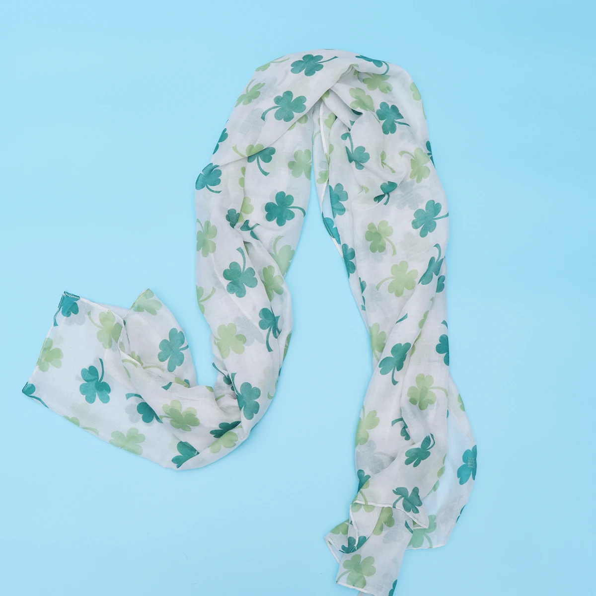

Printed Scarf Woman Fashion White Autumn Winter Durable Premium Material Large Shawl Lightweight Gift