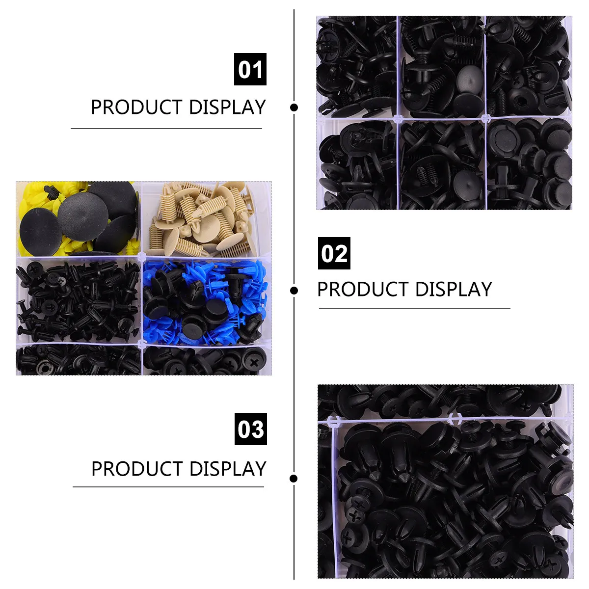 

650 шт. многоразовых клипс для бампера автомобиля, фиксаторов молдингов, для крепления панелей обшивки кузова, заклепок, инструмент для быстрой сборки без использования инструментов