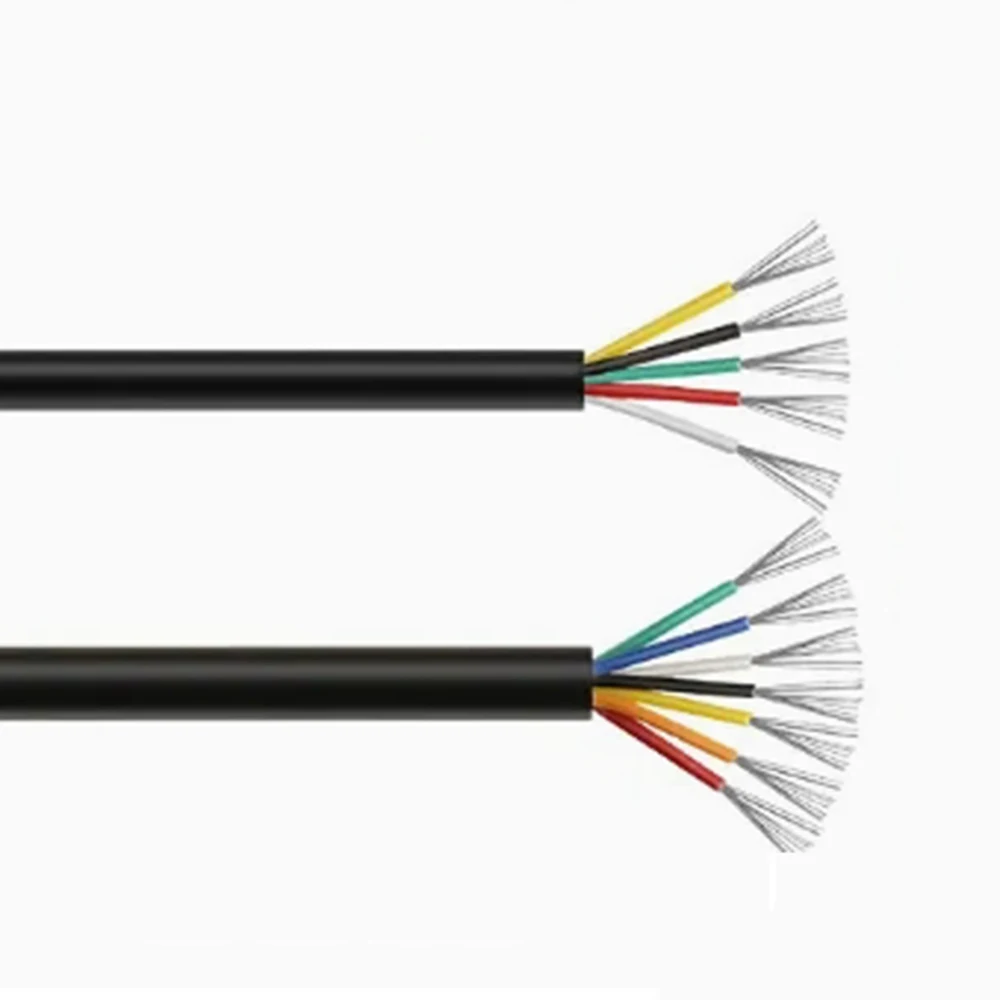 

Sheathed Wire Cable 26awg 28 AWG Tnned Copper Signal Cable 2 3 4 5 6 7 8 10 Core Soft PVC Electronic Extension cord Audio Wire