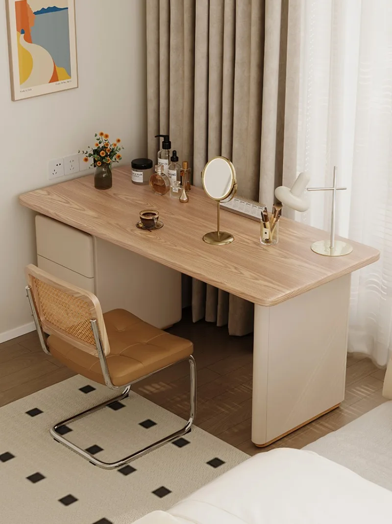 كريم سجل الرياح الخشب الصلب مكتب مكتب الكمبيوتر مكتب منضدة مستطيلة سطح المكتب غرفة نوم المنزل طاولة الدراسة #5