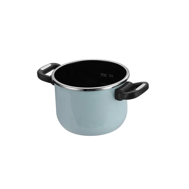 หม้ออัดแรงดันอัจฉริยะ สเตนเลสสตีลคุณภาพสูง ขนาด 6 ลิตร สีน้ำเงิน รุ่นใหม่ ขายส่ง