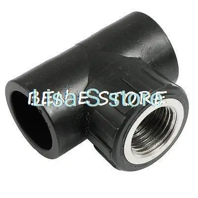 

25 мм скользящий PT 1/2 дюйма, наружная резьба, переходник для тройника из ПНД, черный