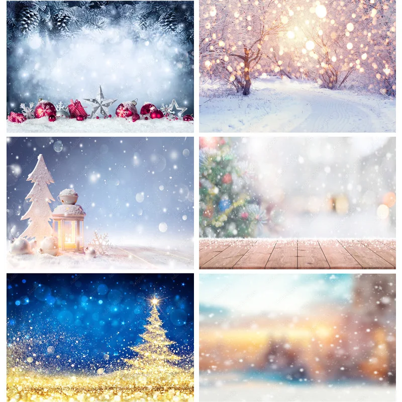 

ZHISUXI Christmas Dream Photography Background Snowman Christmas tree Backdrops For Photo Studio Props 211220 GBSD-01