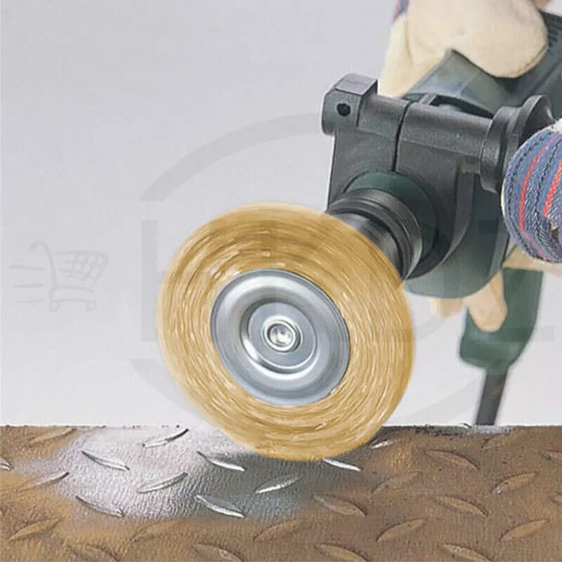 75mm 80mm 100mm 125mm 150mm - 300mm Brass Plated Steel Wire Wheel Brush for Angle Grinder Derusting Cleaning Surface Polishing