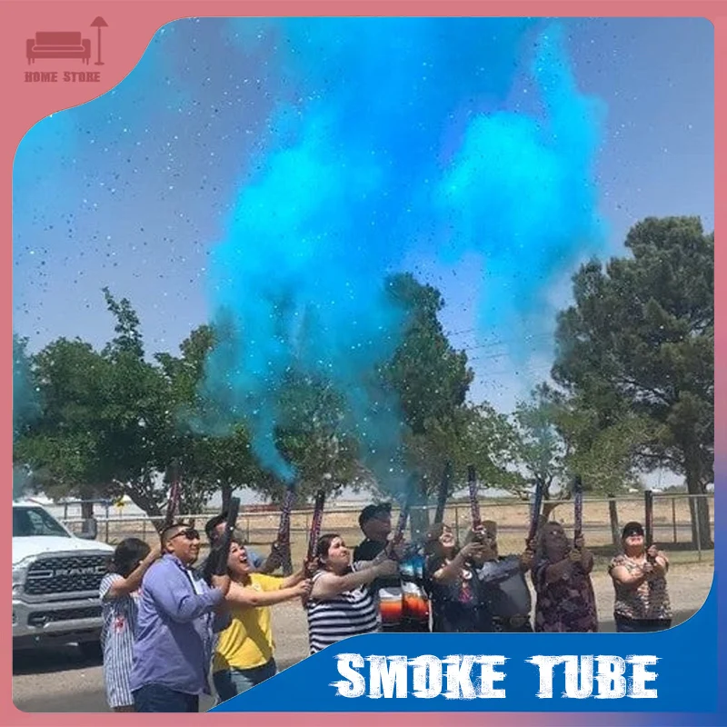 

5 Colors Powder Launcher Opening Ceremony Sports Meeting Music Festival Performance Corn Starch Trick Atmosphere Auxiliary Prop