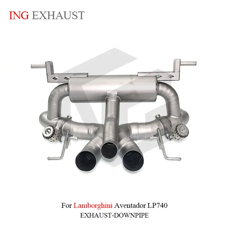 

ING New Style Titanium Sandblasting Valve Catback for Lamborghini Aventador Aventador LP740 Muffler Accessories Exhaust System