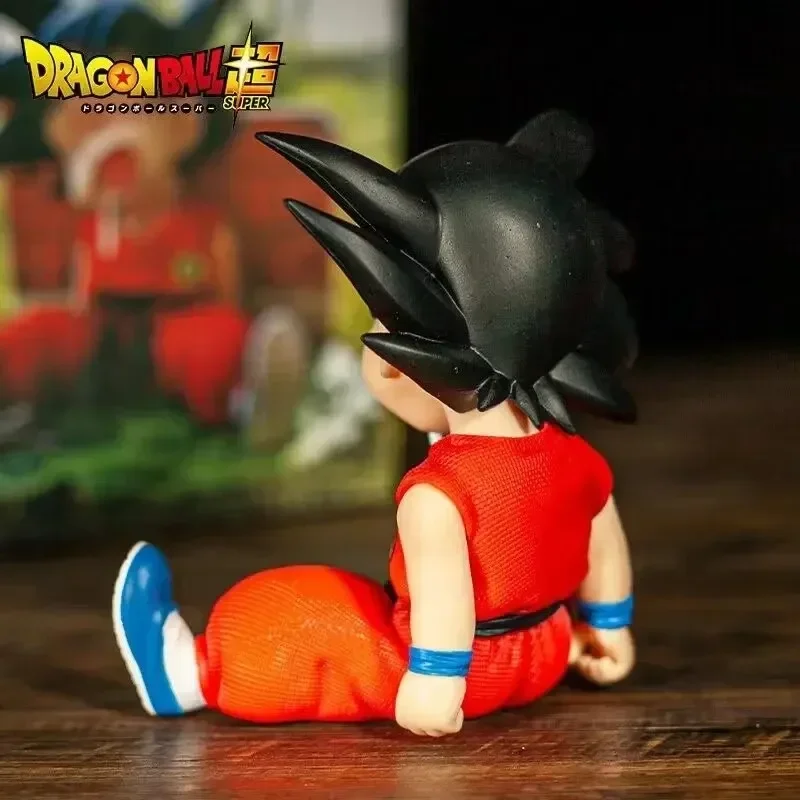 Figurines d'action Dragon Ball Z Anime, accessoires auto en PVC, position assise, sommeil, modèle Son Goku, jouets cadeaux, 10cm