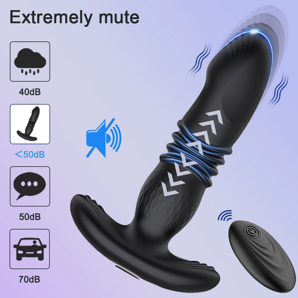 Thrusting Anal Vibrator Men Bluetooth APP Vibrator Remote Control Telescopic Prostate Massager Male Prostate Stimulator - Image 6