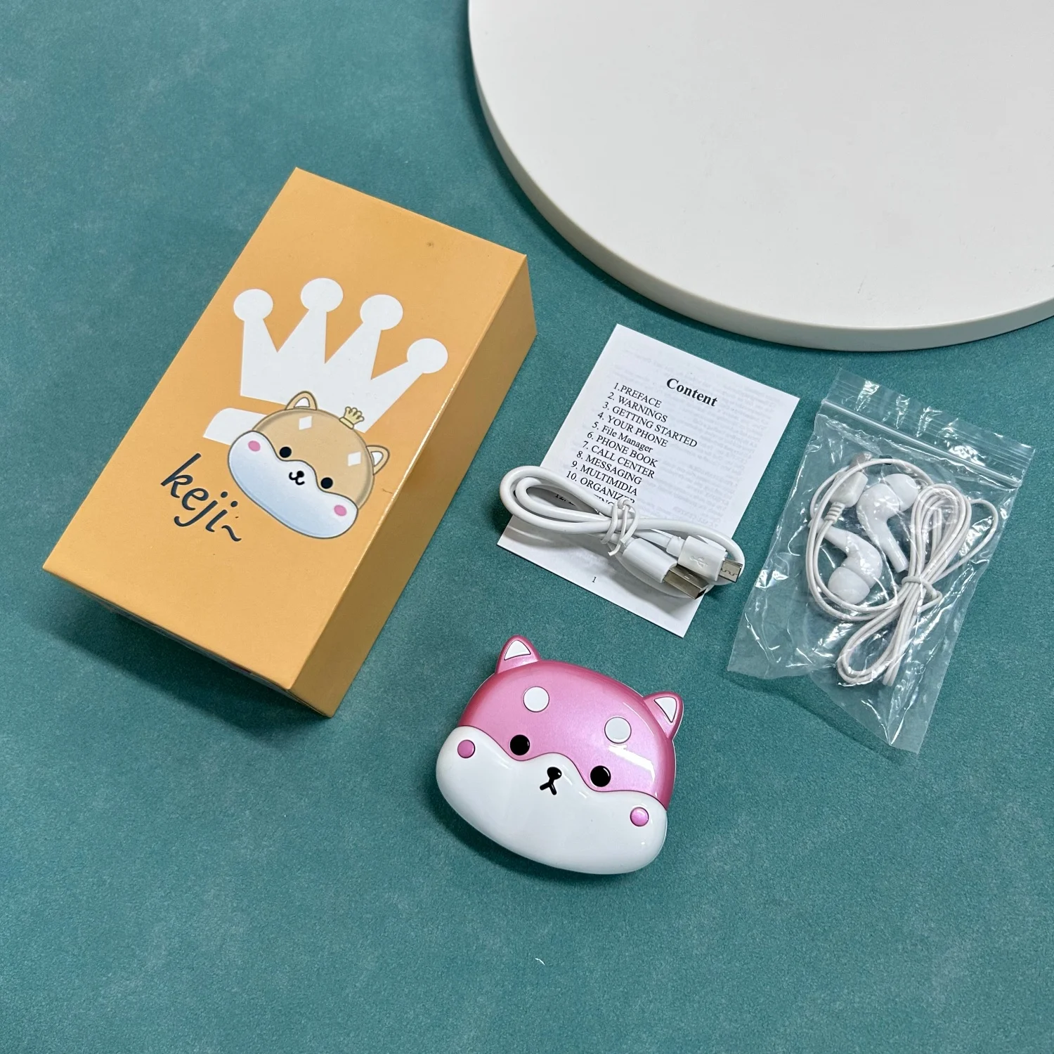 Cute Mini Koki Mobile Phone Flip Cartoon Kids Children Dual Sim 2G GSM Keyboard Botton MP3 Player Unlocked New Cellphone