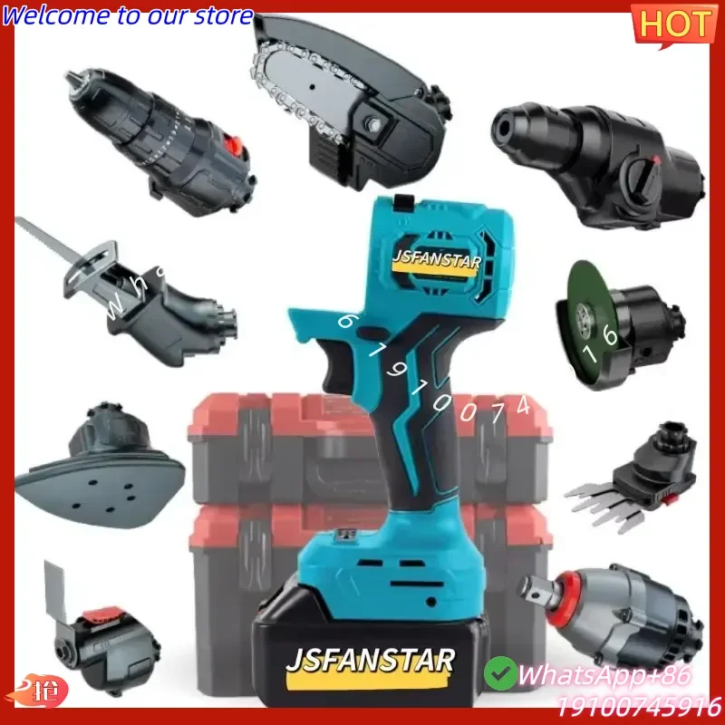 2026Hot Factory 16-in-2 Brushless Electric Drill Hammer Power Tools Lithium Cordless Multi-function Tool Set