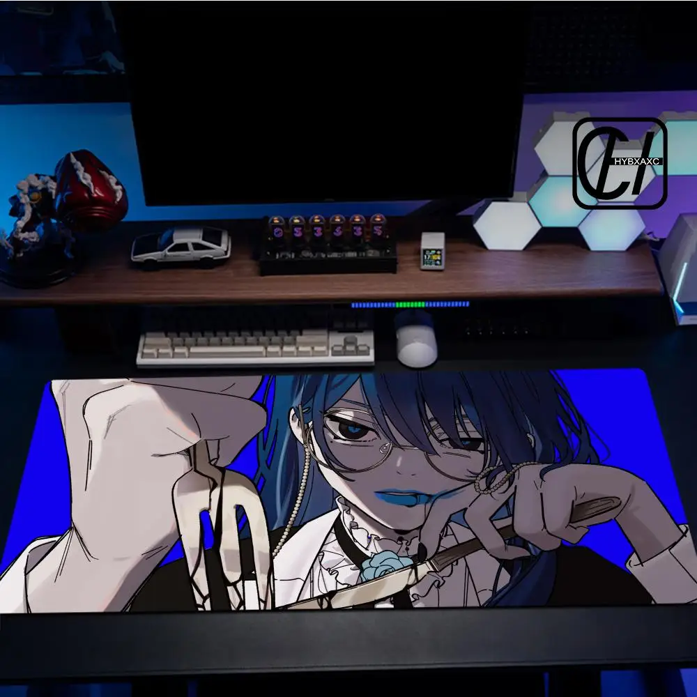 A_ado Mouse Pad Rubber Lock Edge Mouse Pad HYBXXC Super Big Computer Mat Offices Accessories Virtual Idol Kawii Keyboard Pad