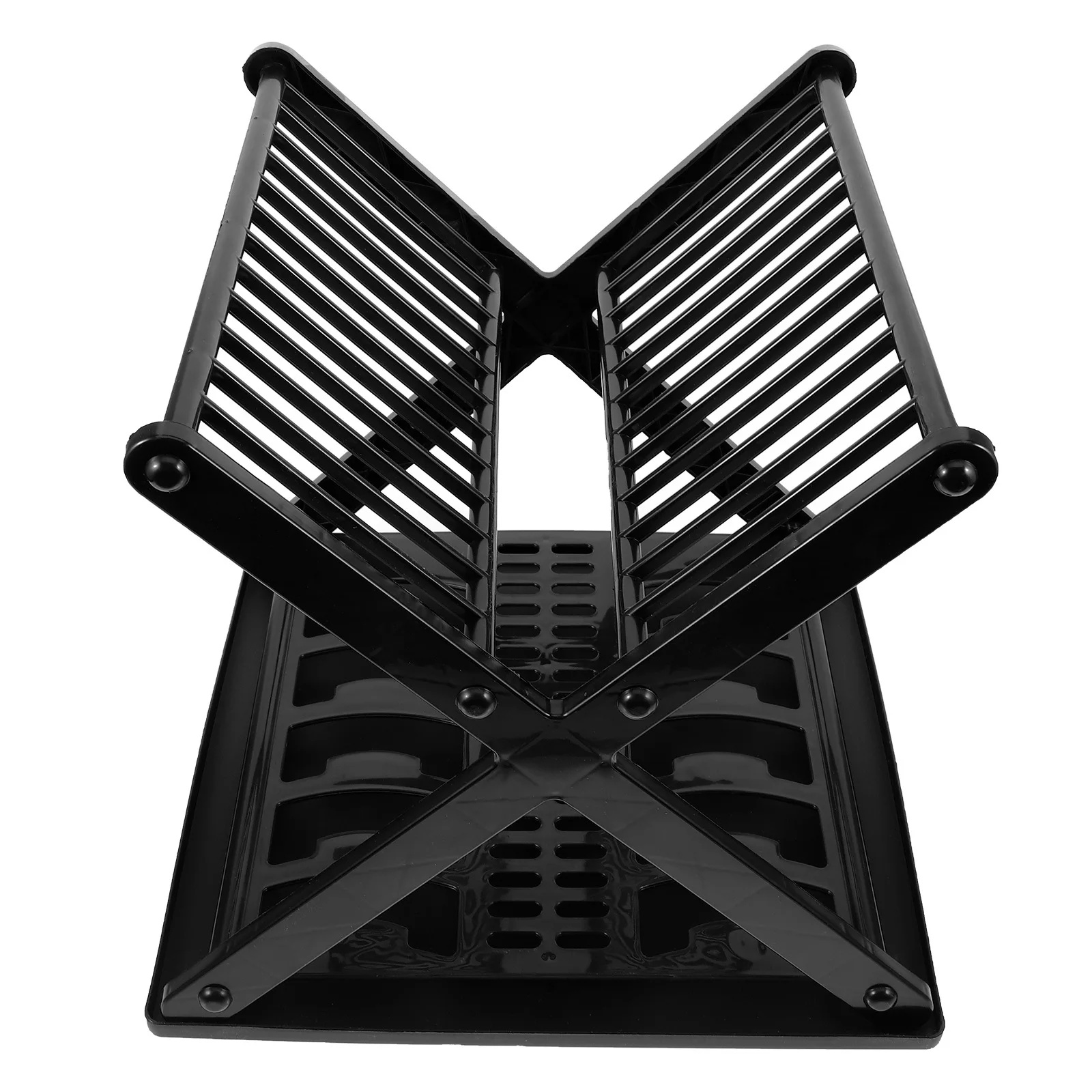 

Dish Drainer Rack Kitchen Counter Drainage Organizer Space Saving Tableware Drying Stand with Drip Tray for Plates Bowls Silver