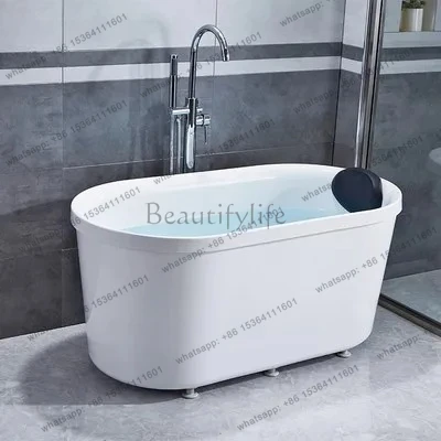 installation-free bathtub small apartment elderly movable independent mini acrylic homestay adult bathtub