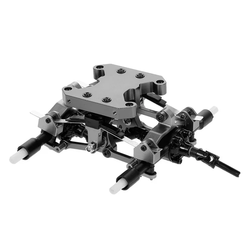 Metal Balance Chassis Board Seesaw Kit per WPL B16 B36 1/16 6 x6 6WD RC parti di aggiornamento per auto accessori modificati, nero