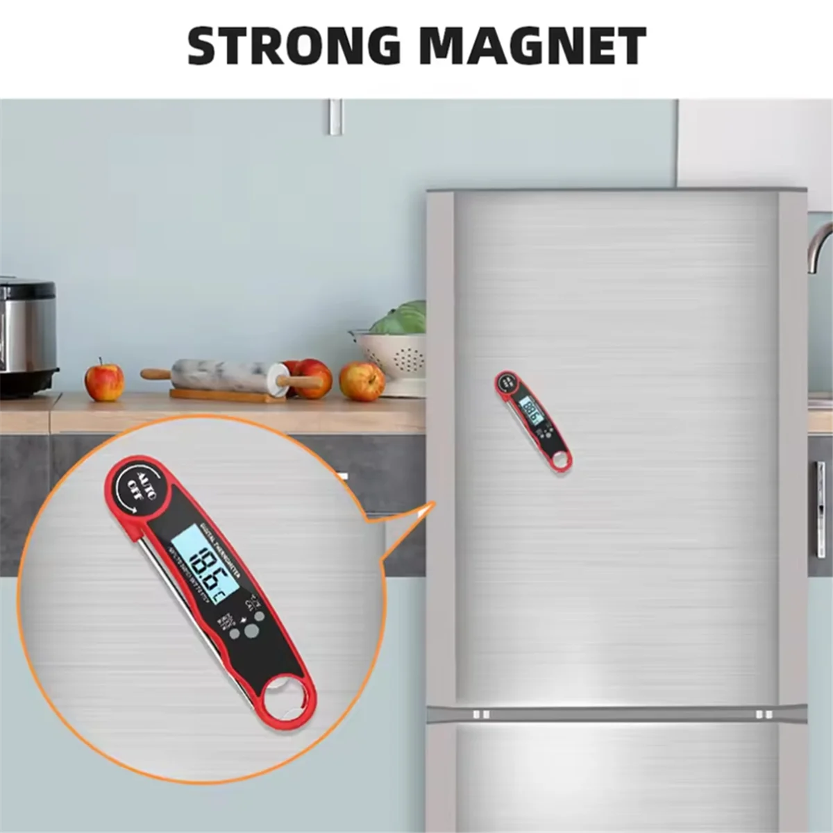 A002 Food Thermometer Kitchen Probe Electronic Thermometer for Baking Measuring Oil Temperature Water Temperature Baby Milk
