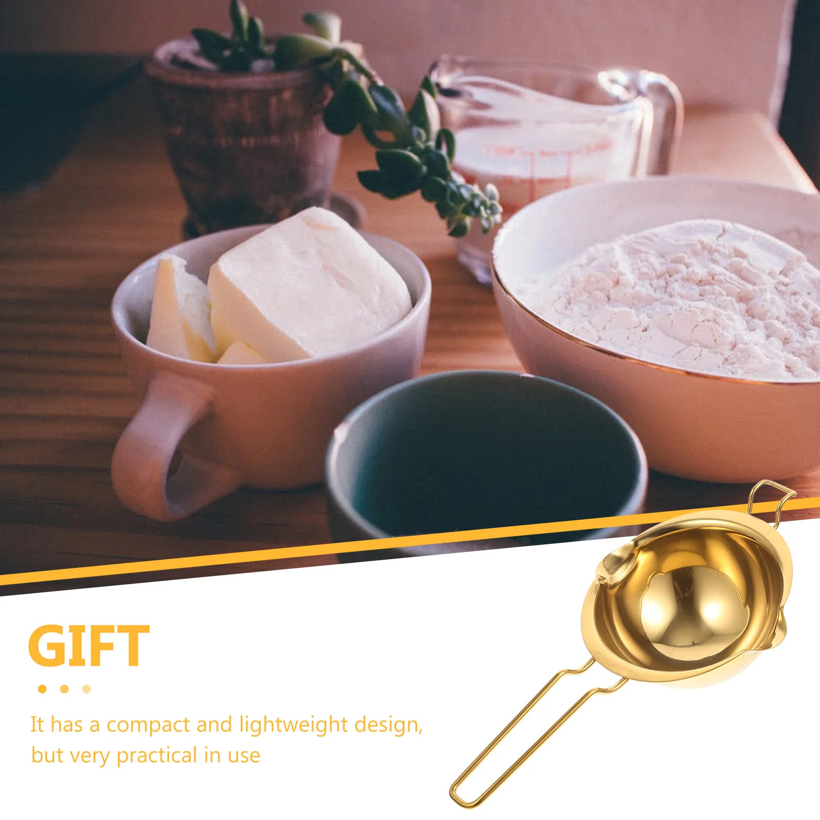 

Chocolate Melting Pot Stainless Steel Butter Melting Bowl Baking Kitchen Gadget Milk Oil Wax Cheese Candy Melt Holder