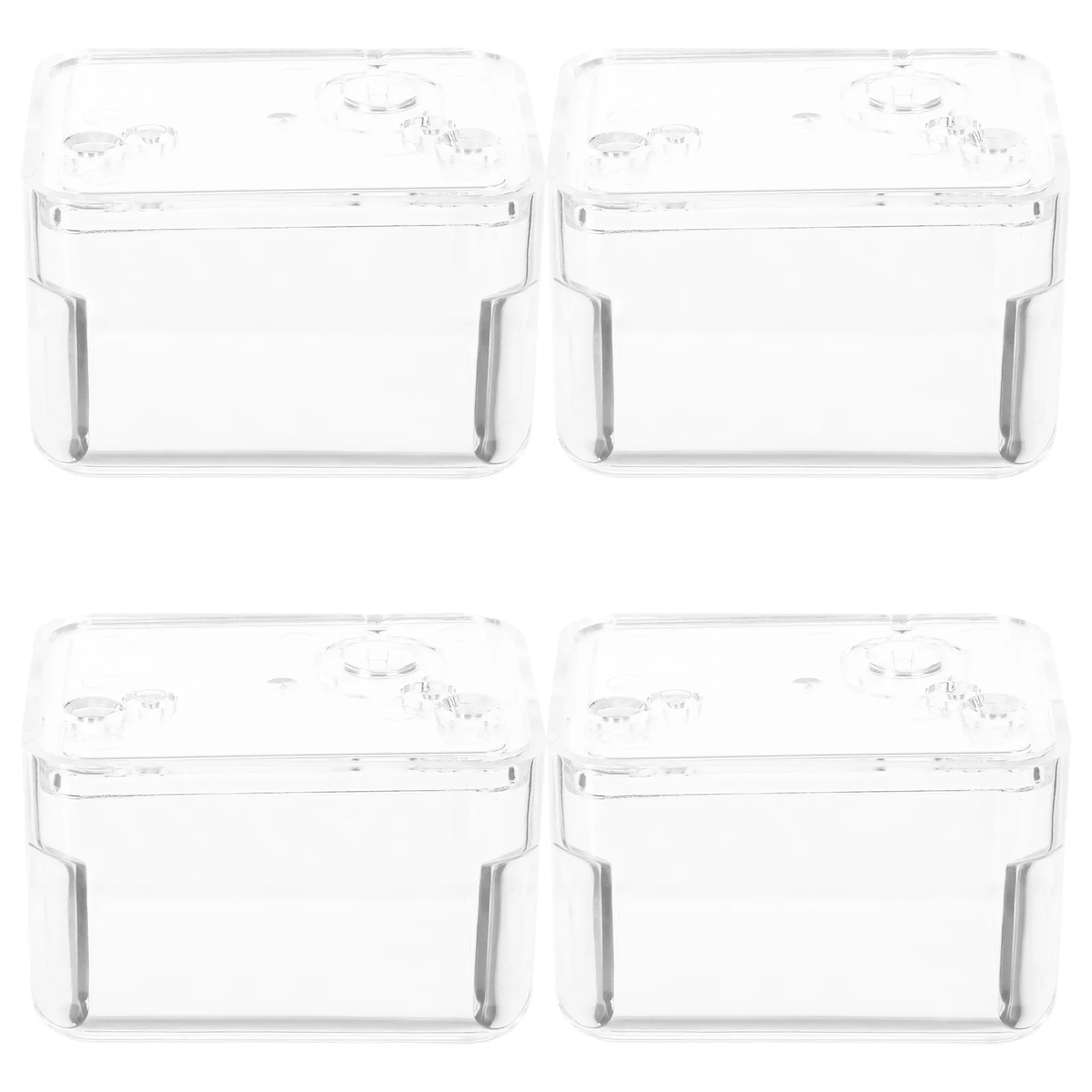 4Pcs Music Box Kit DIY Transparent Plastic Assembly Hand Crank Music Box Mechanism Creative Crafting Gift Decoration