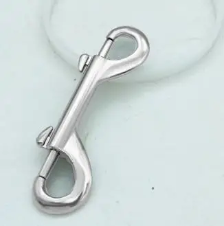 2 ganci a sgancio rapido a doppia testa in lega di zinco, fibbie a scatto per collare di cani, forniture per animali domestici, hardware in metallo