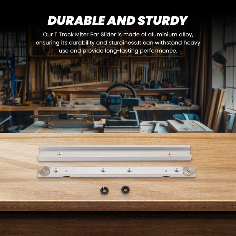 T 트랙 마이터 바 슬라이더, 알루미늄 합금 마이터 바, 지그 및 고정장치 바 슬라이더 테이블 톱 게이지 로드, 슈트 포함