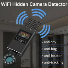 Hidden Camera Detector Anti-Spy Car GPS Tracker Listening Device Bug RF Wireless All Signal Scanner Gadget Security Protection