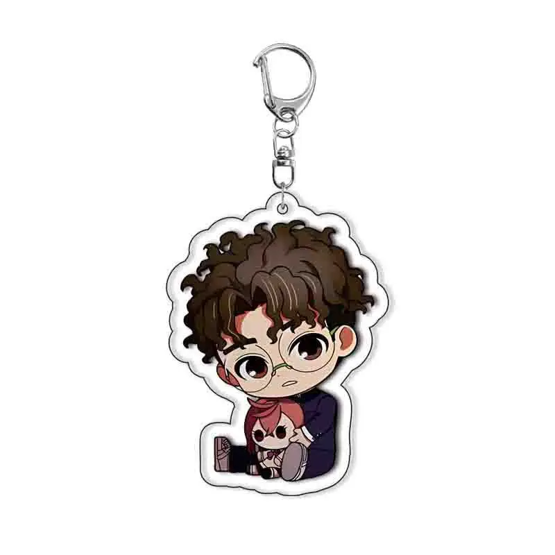 

New In Stock Anime DAN DA DAN Ken Takakura Lucky Cat Cosplay Keychain Kawaii Acrylic Keyring Key Chain Pendant Bag Accessories