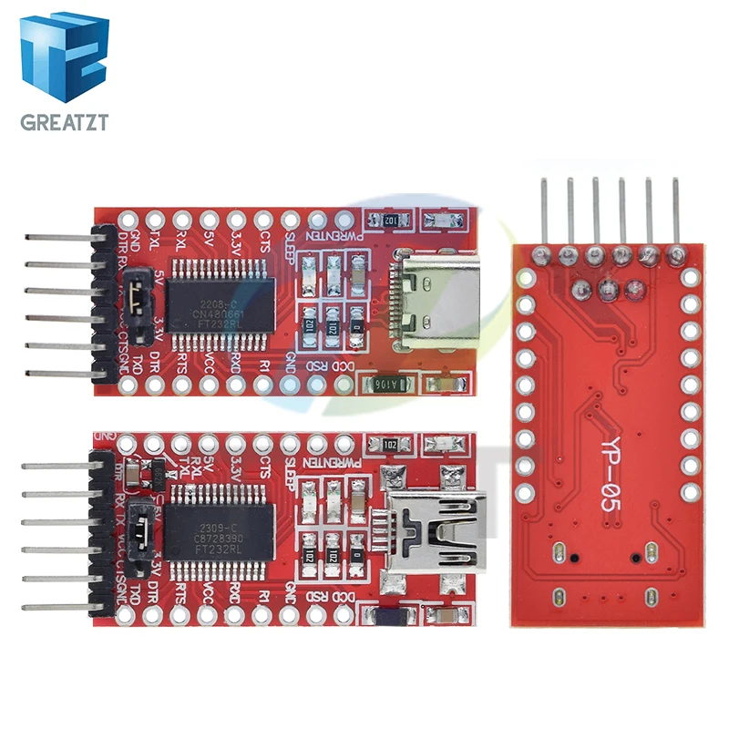 FT232RL FTDI USB 3.3V 5.5V to TTL Serial Adapter Module for Arduino FT232 Pro Mini USB TO TTL 232