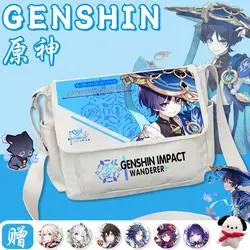 Genshin Impact messenger bag kawaii zaino kaeehara Kazusha/Yoimiya/Nahida/Venti borsa a tracolla singola studenti borsa anime