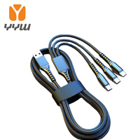1.2M 66W Super Fast Charging 3 in 1 Charging Cable Suitable For Android Typec For Iphone Data Cable Aluminium Alloy